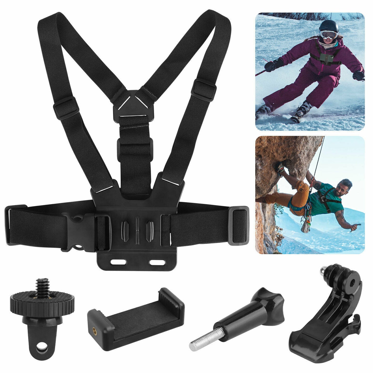 Chest Mount Harness Strap Phone Holder Clip POV For Gopro 10 9