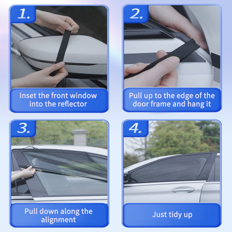 Car Front&Rear Side Curtain Sun Visor Shade Mesh Cover Insulation Vehicle dealsniper-net