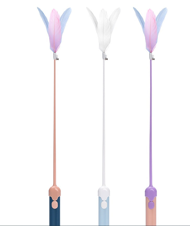 New Pet Cat Toy Products Feather Teasing Stick Pets Gym From House