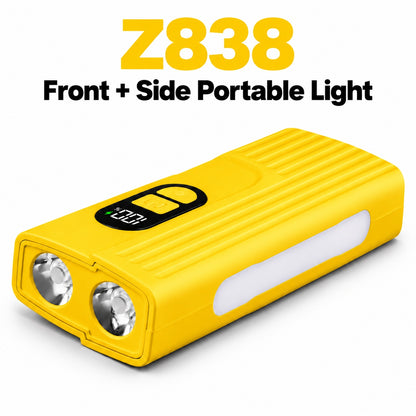 Rechargeable Z838 Yellow Portable Bicycle Flashlight Outdoor Outdoor DealSniper.net