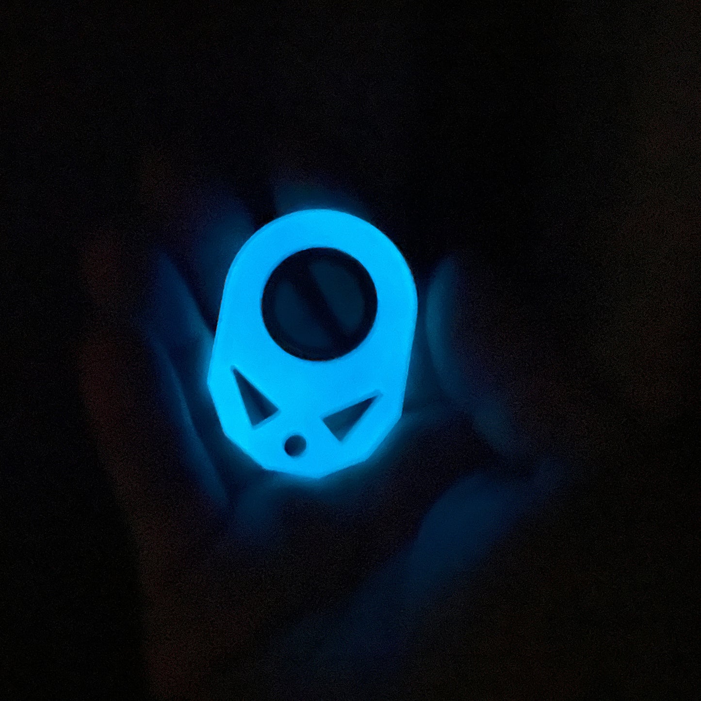 Creative Fidget Spinner Toy Keychain Hand Spinner Anti-Anxiety Toy Deals dealsniper-net Luminous Blue 17mm 1PC