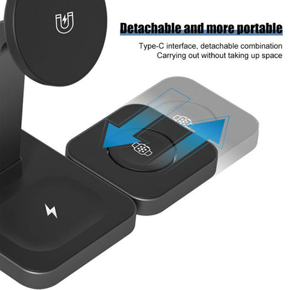 Fast Charging Vertical Wireless Charger Multi-function Magnetic Four-in-one