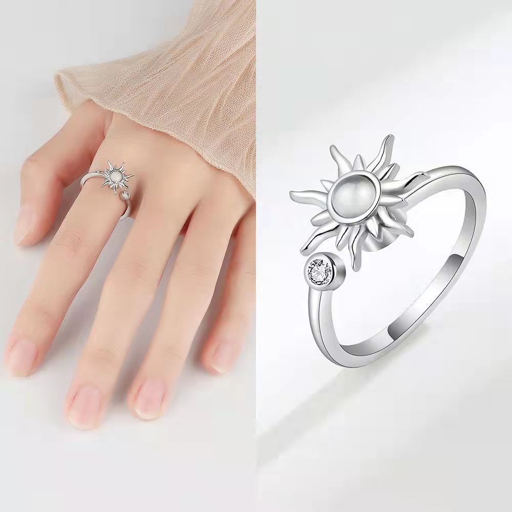 Rotating Ring Engraving Can Adjust And Alleviate Anxiety Jewelry dealsniper-net