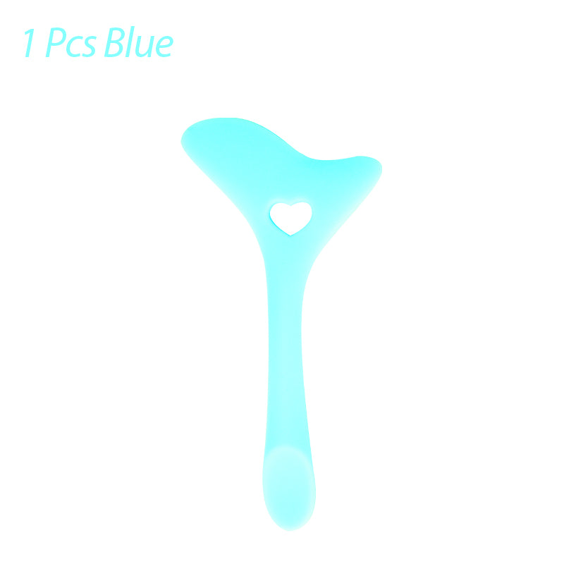 Silicone Eyeliner Stencil Wing Tip Mascara Drawing Lipstick Aid Face Cream Applicator For Beginners Makeup Tool Eyeliner Stencils Silicone Winged Tip Eyeliner Aid Eyebrow Pencil Stencil Reusable Beauty DealSniper.net Blue