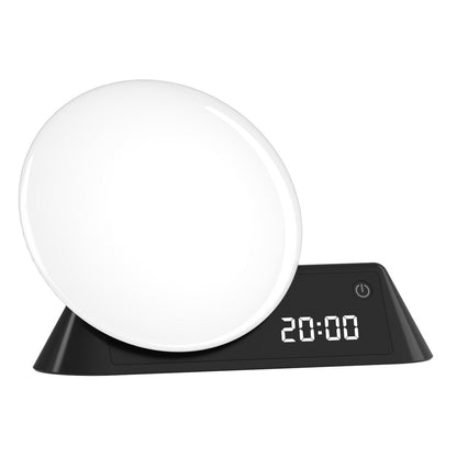 Simulated Sunrise And Sunset Colorful Alarm Clock Home Decor DealSniper.net USB Black