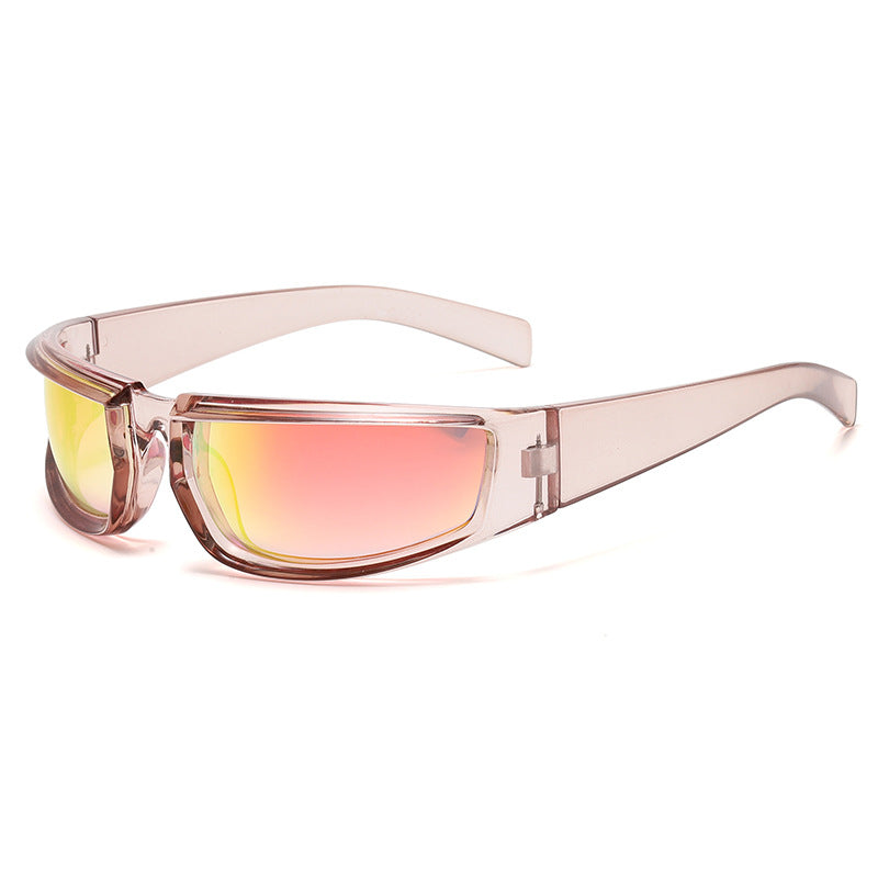 Fashion New Personality Cycling Sports Trend Sunglasses Men Gym From House Light tea red mercury C4 No