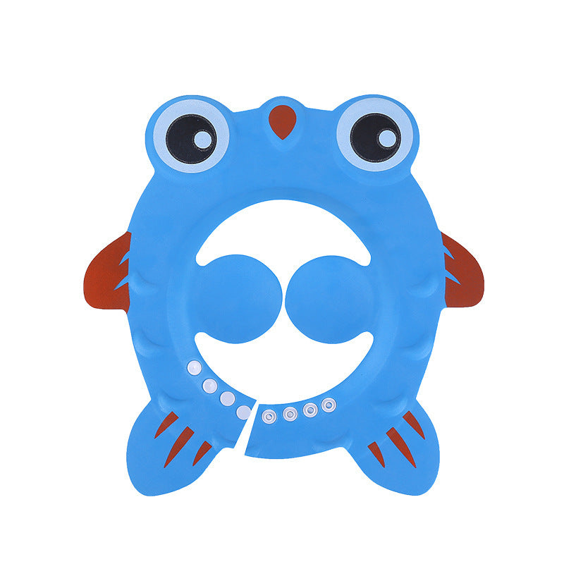 Baby Waterproof Ear Protection Shower Hat Kids DealSniper.net Blue Goldfish