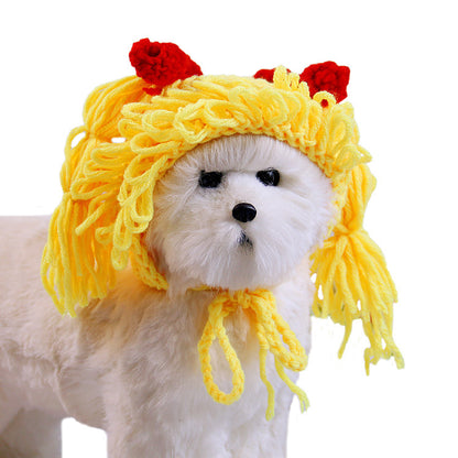 New Pet Hat Cute Style Braid Headgear Spring And Autumn Pets dealsniper-net
