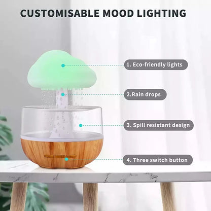 Rain Cloud Aroma Humidifier Raining Humidifier Water Drop Humidifier House dealsniper-net