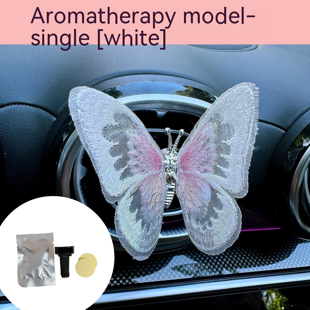 Moving Embroidery Butterfly Center Console Air Outlet