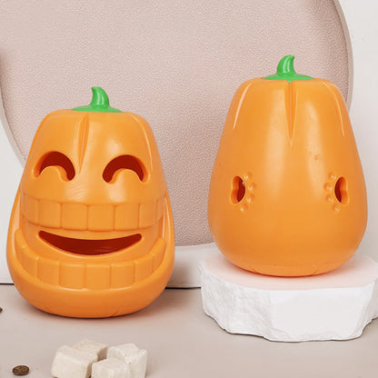 Interactive Dog Chew Toy Halloween Pumpkin Shaped Pets Gym From House