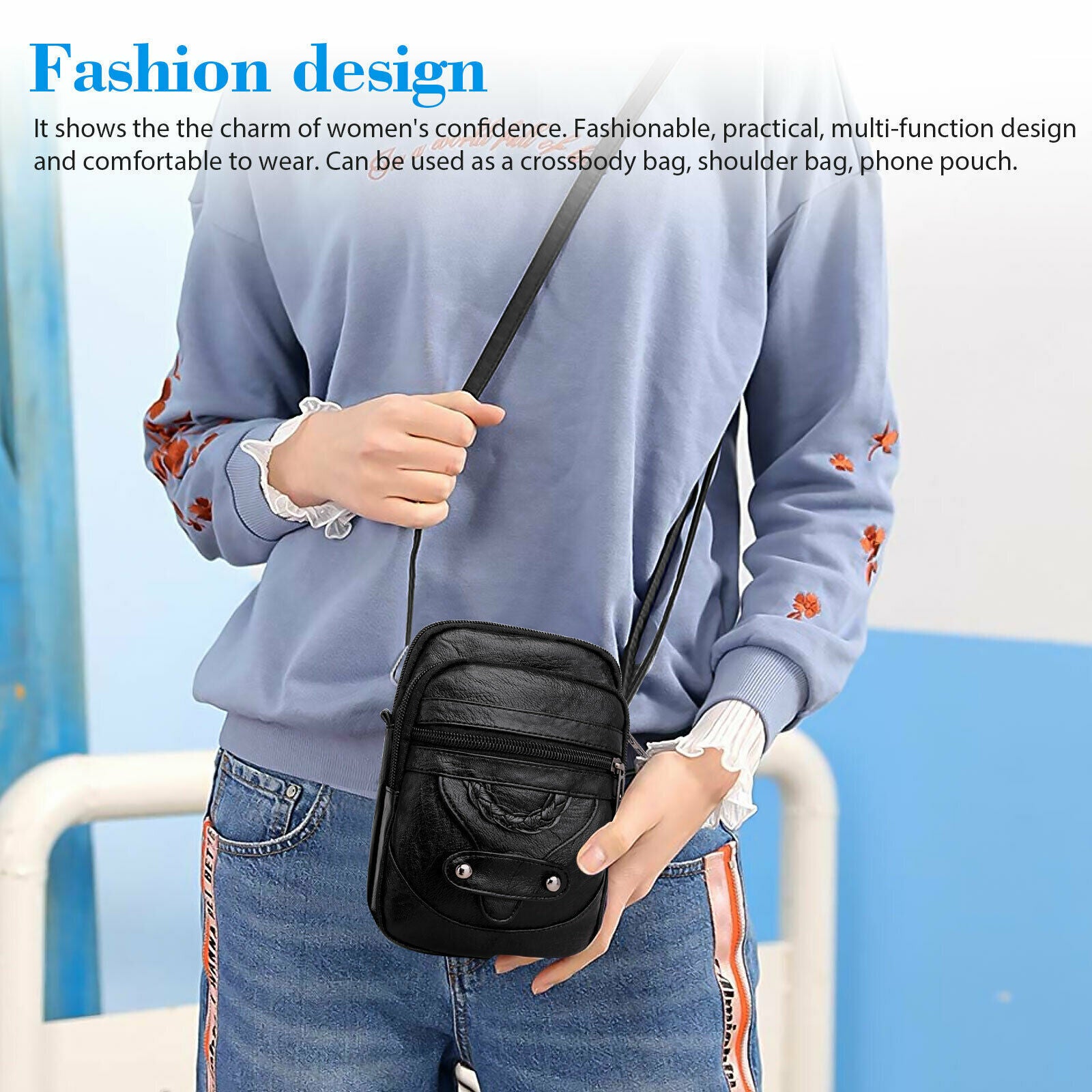 Small Cell Phone Purse Wallet Shoulder Bag Case Cross-body Pouch Handbag Women Women DealSniper.net