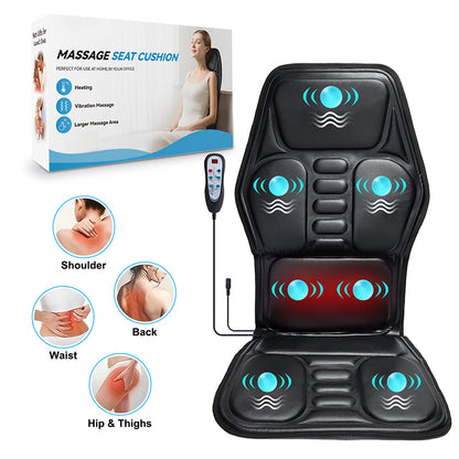 Massage Cushion With Heat 9 Modes Multi Position Body Relief Beauty dealsniper-net Leather