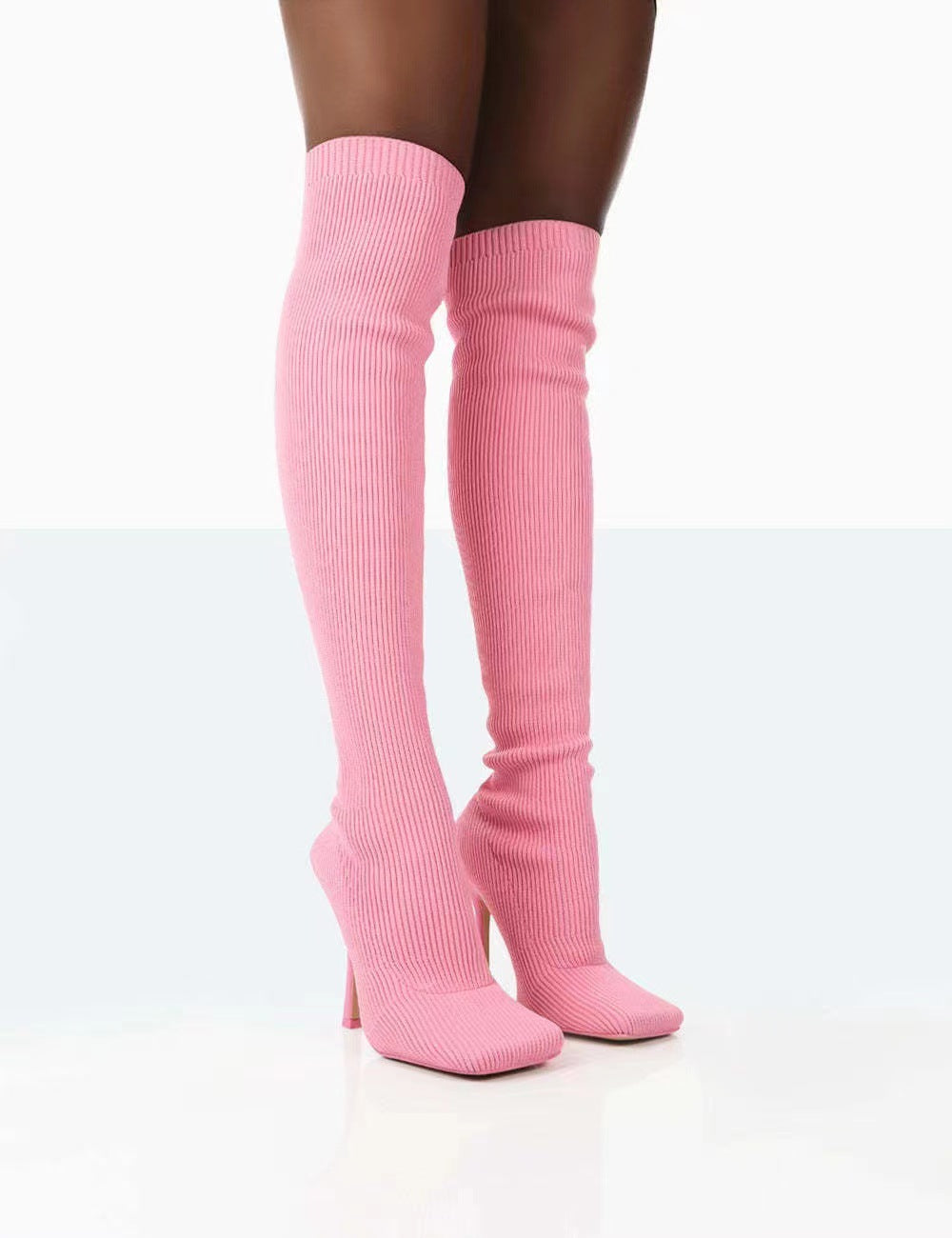 Thigh High Boots Women Over The Knee Long Boots Fashion Shoes Women dealsniper-net Pink Size36