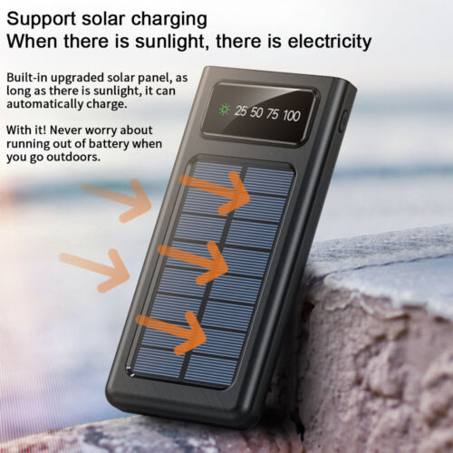 Solar Power Bank 900000mAh Batterie Electronics DealSniper.net