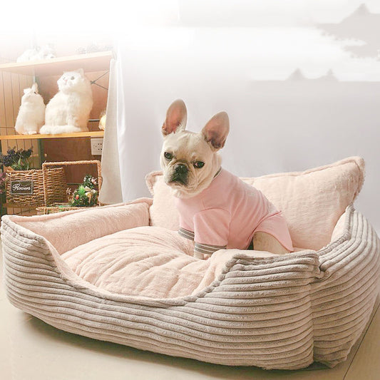Removable And Washable Plush Warm Pet Kennel Dog Bed Pets Gym From House