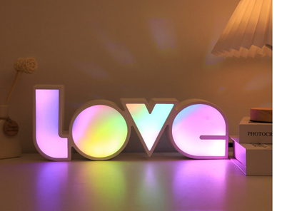 Valentines Day Decor LED LOVE Light Valentines Day Gift For Girlfriend