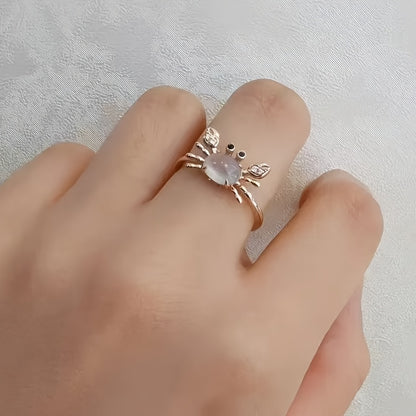New Arrival Crab Ring For Women New Moonstone Inspired Jewelry Gym From House
