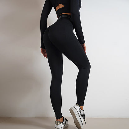 Seamless Yoga Pants Sports Gym Fitness Leggings Women Gym From House Black Pants L