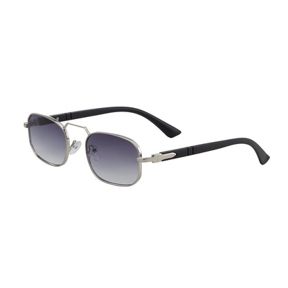 Square Frame Sunglasses For Men And Women Metal Frames Men Gym From House C7 sand black feet silver