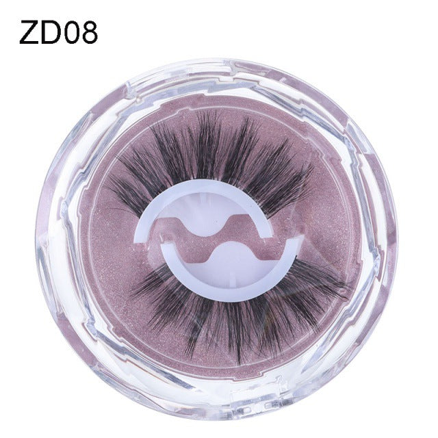 Self-adhesive Reusable Glue-free Eye Lashes With Natural Curl Women dealsniper-net ZD08