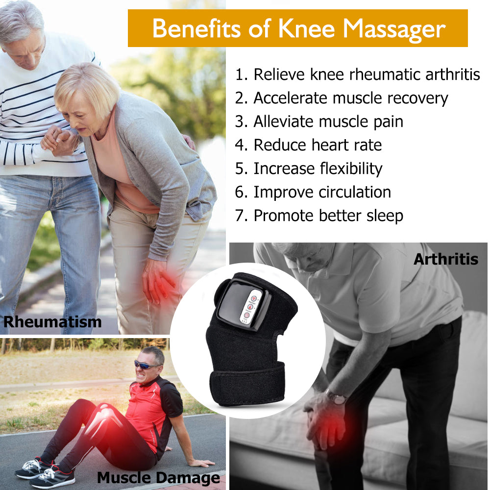 Electric Infrared Heating Knee Massager Wrap Elbow Joint Support Vibration Health dealsniper-net