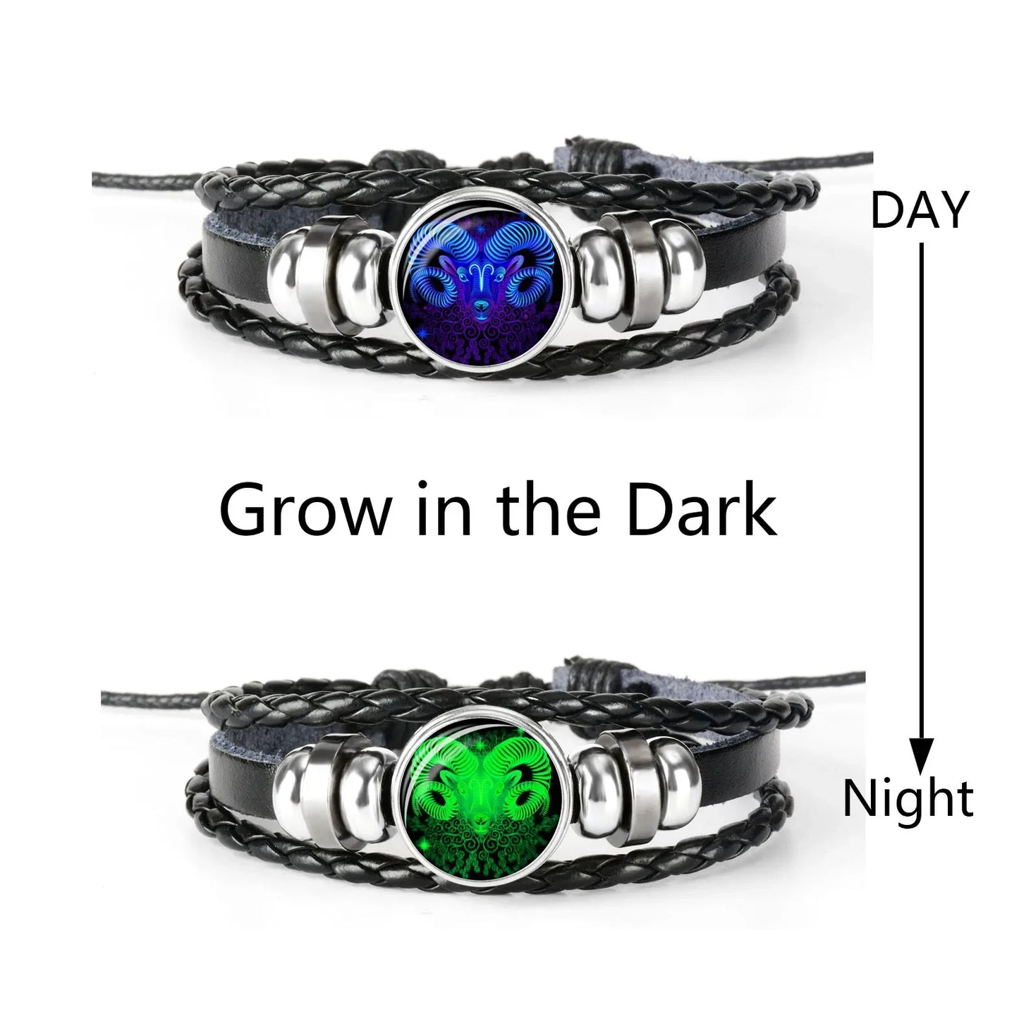 12 Constellations Luminous Bracelet Fashion Nightlight Jewelry Gym From House