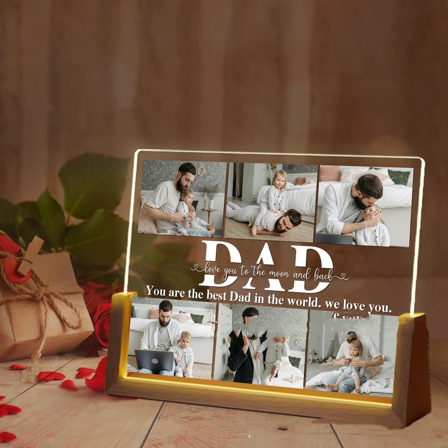 Small Night Lamp Mother's Day Photo Printing Decoration Home Decor DealSniper.net A2 Colorful Light USB