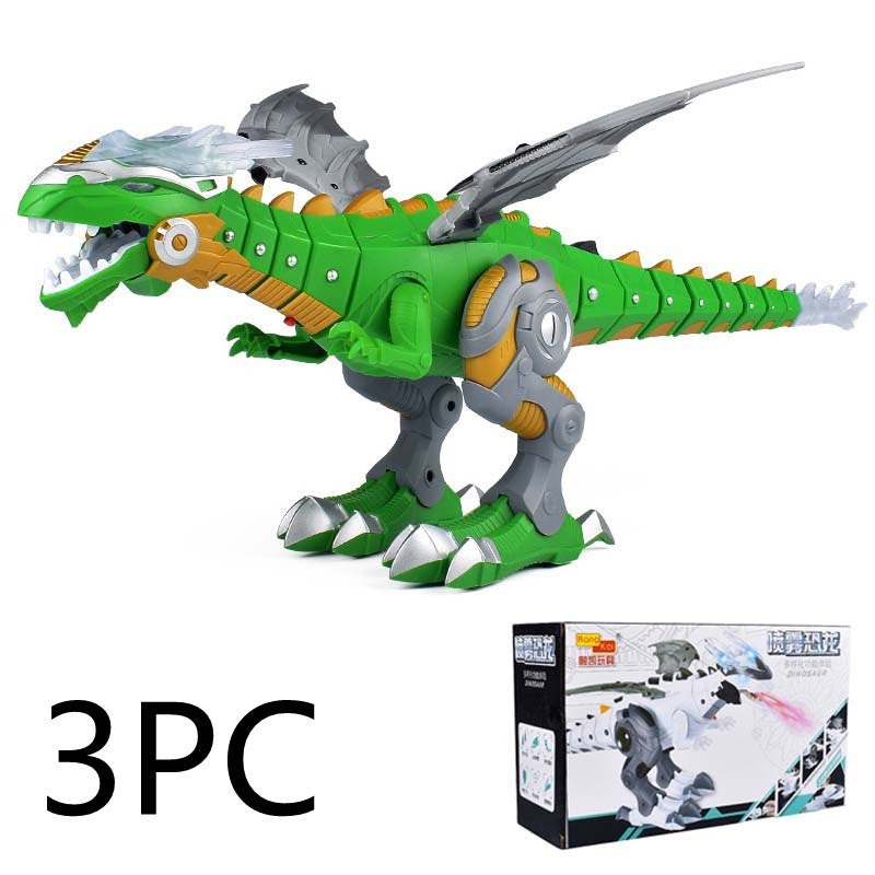 Intelligent Robot Toy Dinosaur Kids dealsniper-net 3PC Green