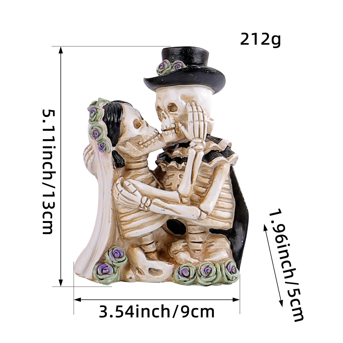 Cross-border Halloween Cartoon Skull Characters Ornaments Chamber Holidays DealSniper.net X3 16 couples money