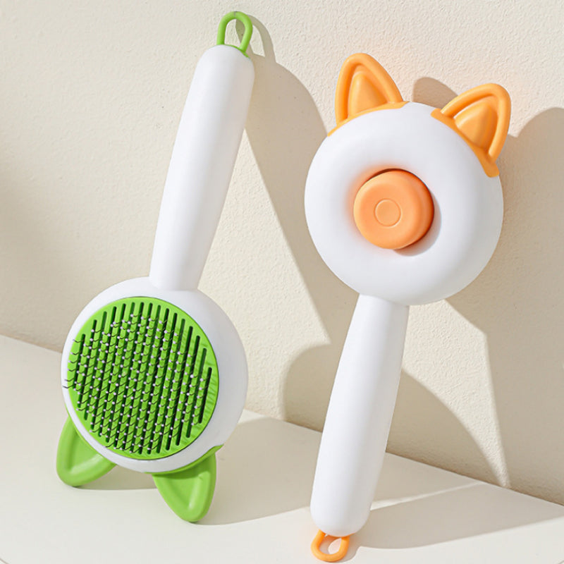 Pet Dog Brush Cat Comb Self Cleaning Pet Hair Remover Brush Pets Gym From House