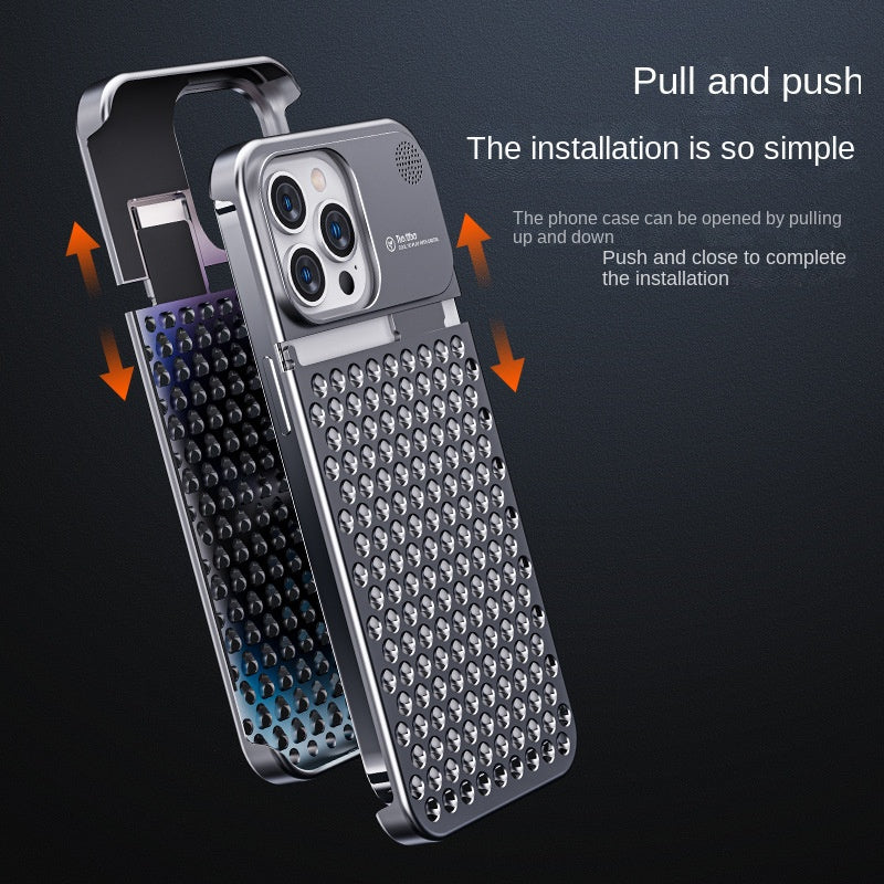 Aluminum Alloy Phone Case Anti-fall Full Body Shockproof Phone Cove  ﻿