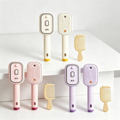 Electric Spray Airbag Beige Massage Brush Yellow Hairbrush Set Beauty DealSniper.net