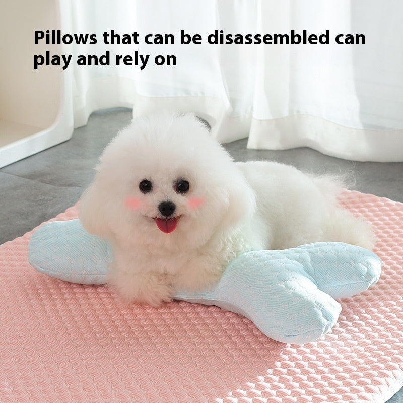 Dog Bed Breathable Cooling Spring Summer Pet Sleeping Mat Pets dealsniper-net