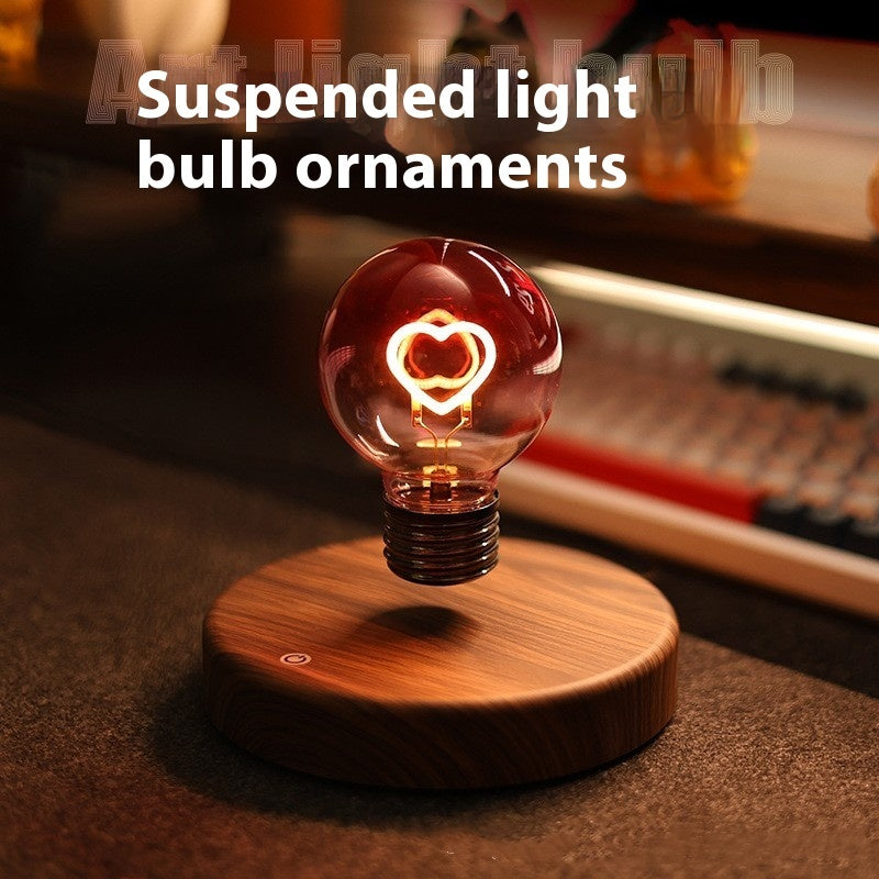 Magnetic Suspension Bulb Love Small Night Lamp Desktop Decoration Home Decor DealSniper.net Suspended Love Bulb AU