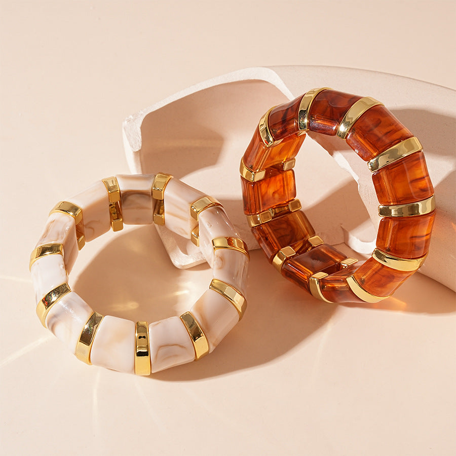 Ins Fashion Acrylic Bracelet Temperament Geometric Jewelry Jewelry DealSniper.net