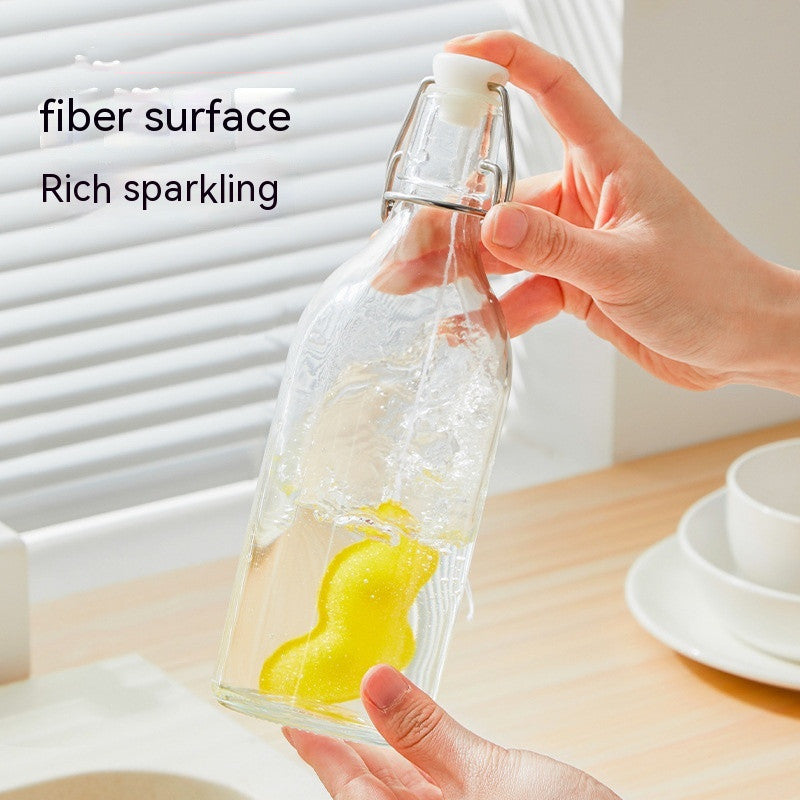Household Kitchen Pea Sponge Bottle Wipe Cleaning Brush Kitchen dealsniper-net