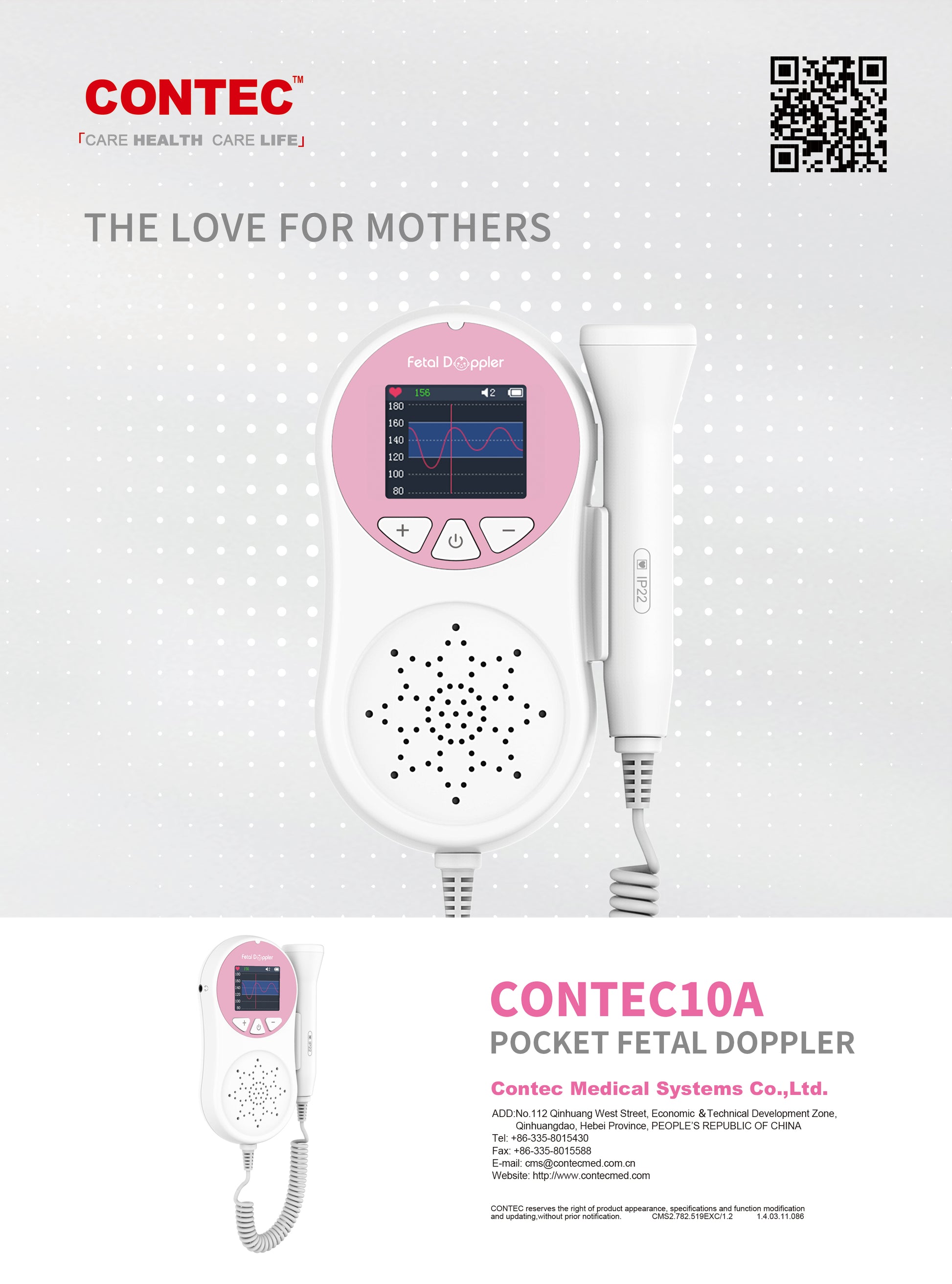 Pocket Fetal Doppler Digits Curve Display Pregnancy Baby Heart Rate Monitor,3Mhz Pink Electronics dealsniper-net