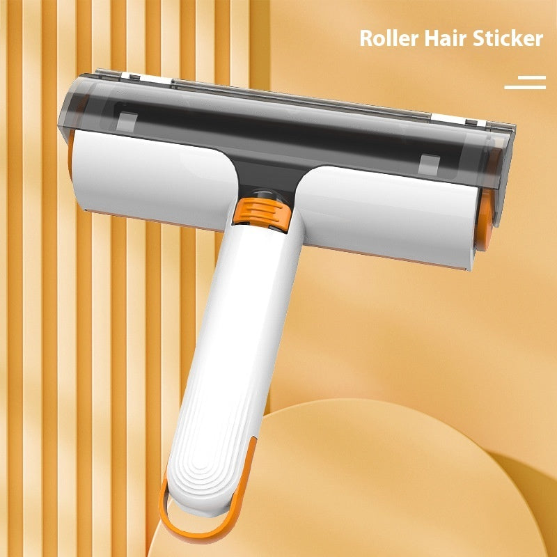 2 In 1 Pet Hair Removal Roller Multifunctional Hair Removal Pets Gym From House White Orange