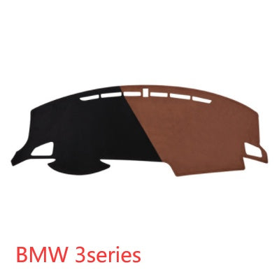 Car Suede Dashboard Cover Center Console Sunshield Retrofitting Vehicle DealSniper.net BMW 3series Black Brown