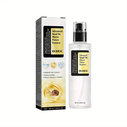 Snail Mucin Power Essence Moisturiser, 100ml Snail Mucin Essence Repairing Hyaluronic Acid Essence, Hydrating Serum For Face With Snail Secretion Filtrate For Dark Spots And Fine Lines Beauty dealsniper-net 1pcs