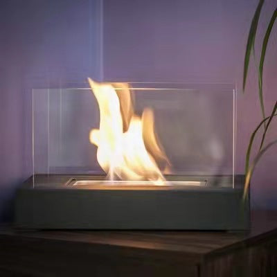 Tabletop Fire Pit Concrete Rubbing Alcohol Indoor Fire Bowl Mini Fireplace Deals dealsniper-net