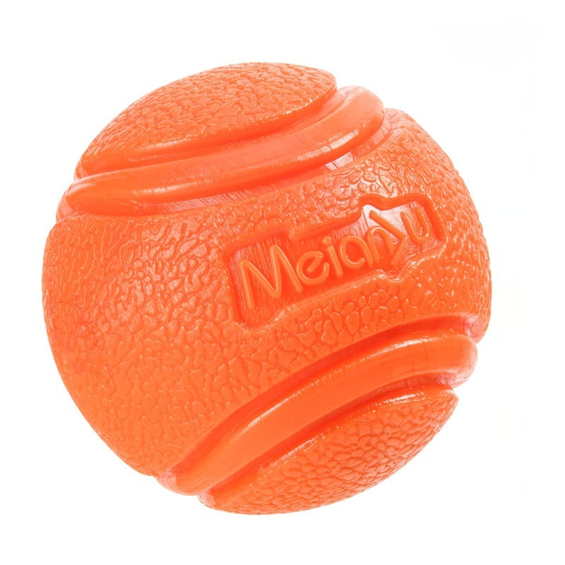 Pet Dog Bouncy Ball Bite-resistant Solid Ball Rubber Bite Pets dealsniper-net Orange L