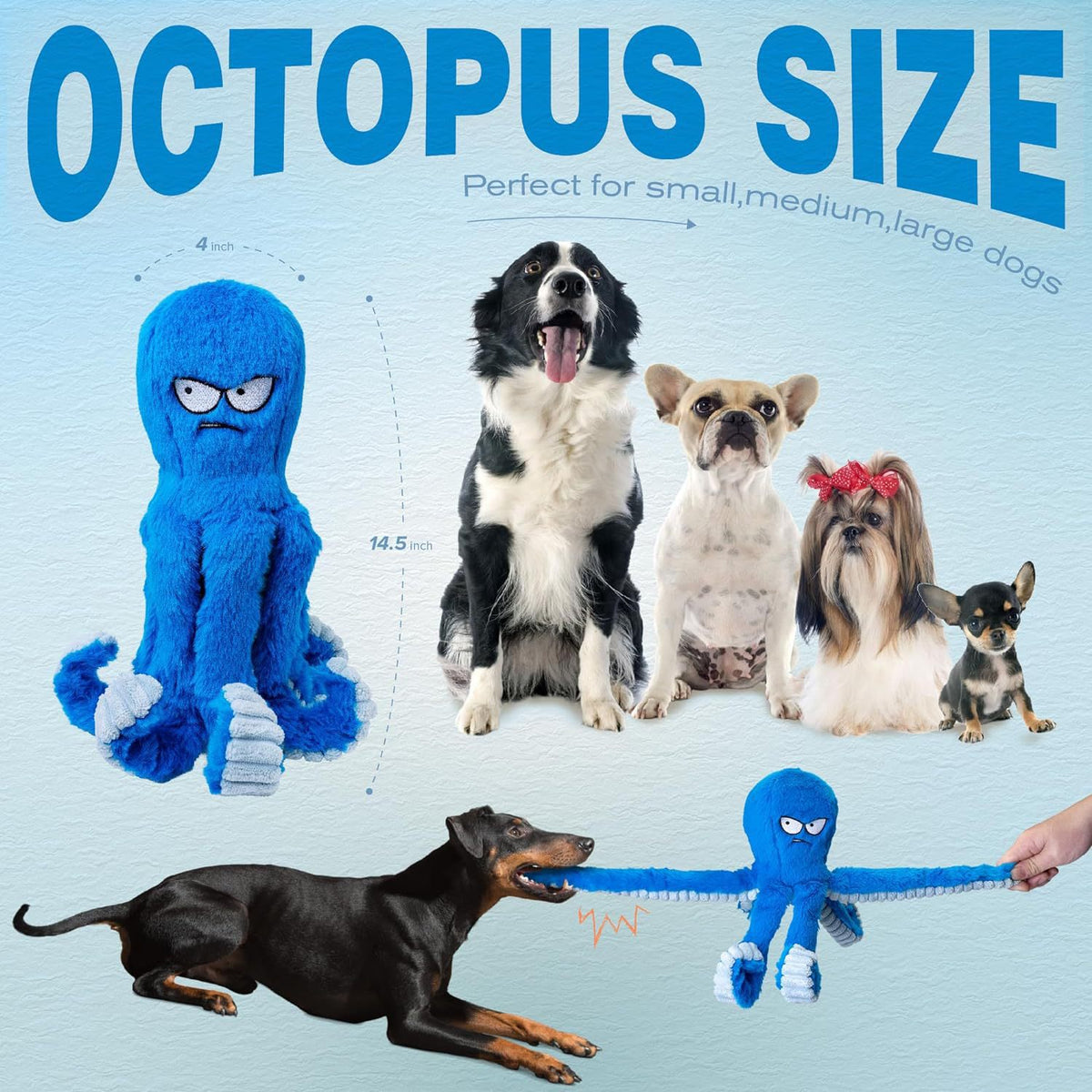 Stuffed Tough Dog Chew Toys Large Dog Toys To Keep Them Busy Pets DealSniper.net