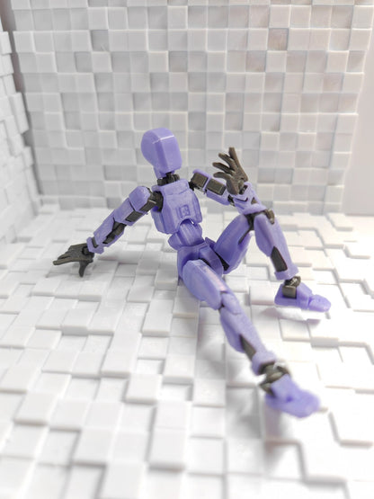 Multi-Jointed Movable Shapeshift Robot 2.0 3D Printed Kids dealsniper-net Charming Purple