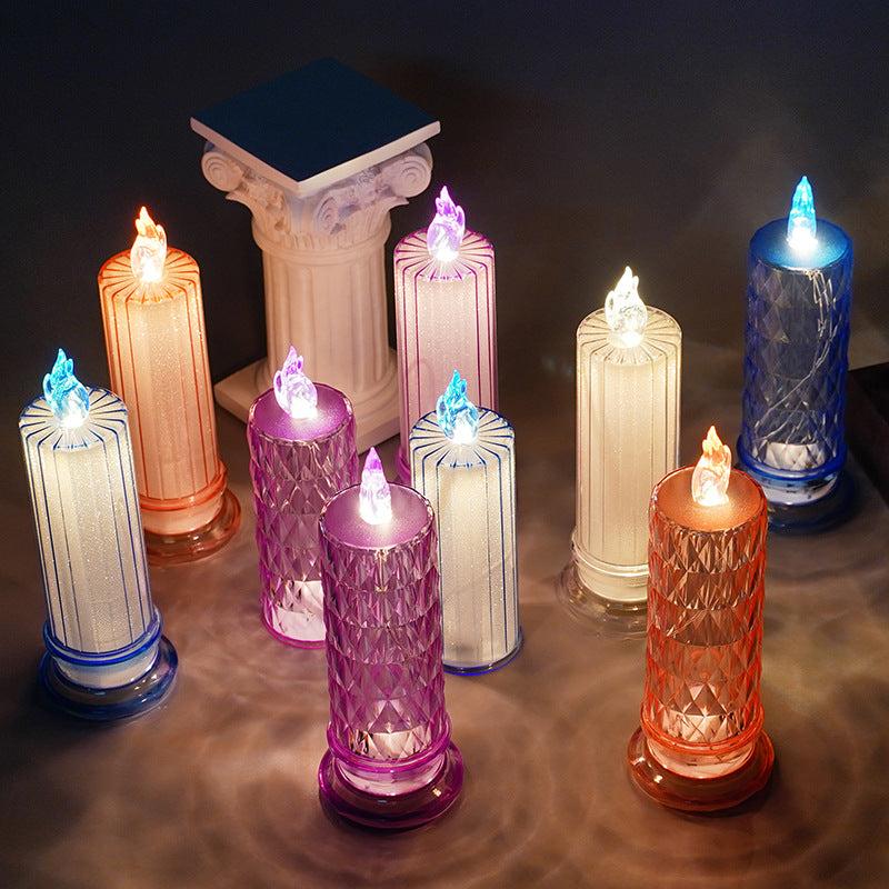 LED Electronic Candle Light Christmas Decorations Holidays Gym From House