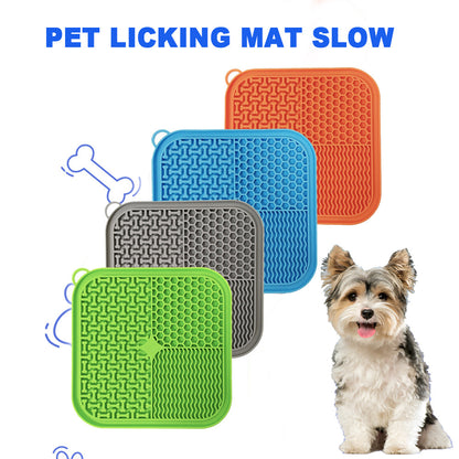 Dog Licking Mat Slow Feeder Premium Lick Pad With Suction Cups Pets DealSniper.net