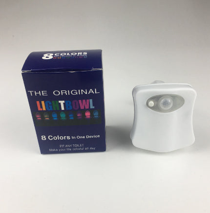16 Colors LED Creative Hanging Human Toilet Sensor Toilet Cover Lamp Home Decor Gym From House 8color lights White 1PCS
