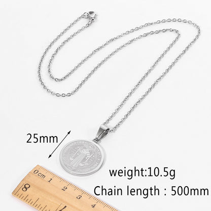 Round Brand O-shaped Necklace Pendant Jewelry dealsniper-net