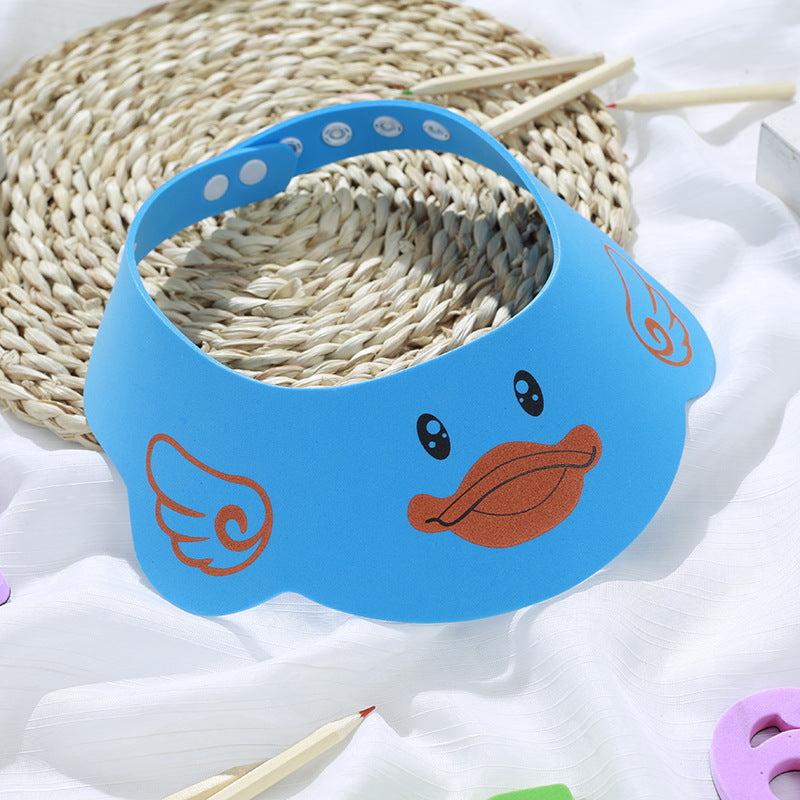 Baby Waterproof Ear Protection Shower Hat Kids DealSniper.net Blue Cartoon Shower Cap